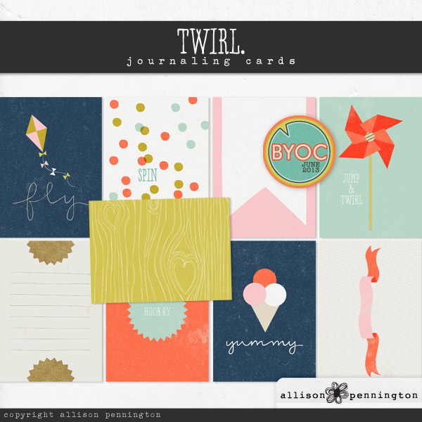 Twirl: Journaling Cards