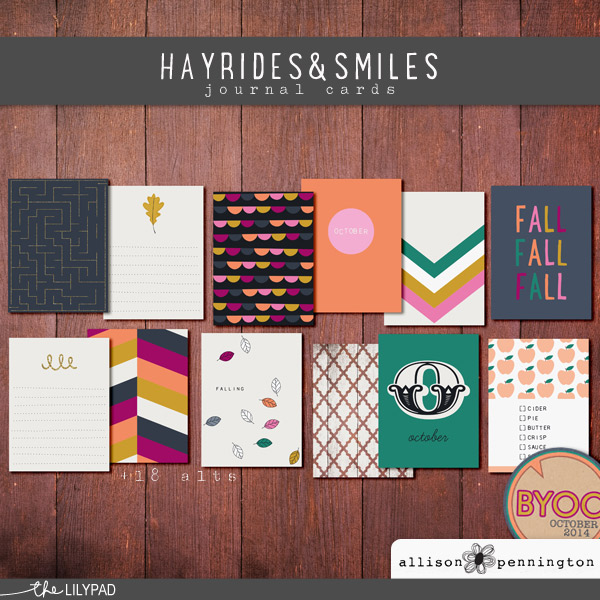 Hayrides & Smiles: Journal Cards