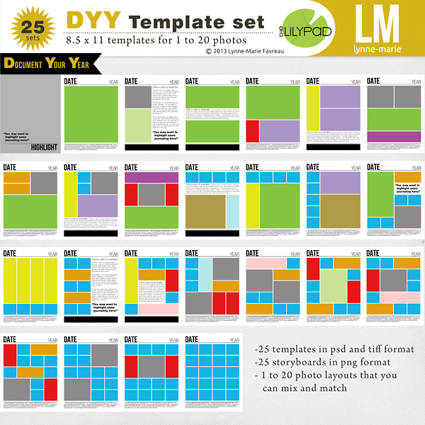 DYY Template Set 8.5x11
