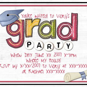 Grad Party Invite