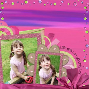 Little girls get messy, too!