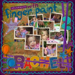 celebrate with fingerpaint