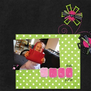 {pink purse}