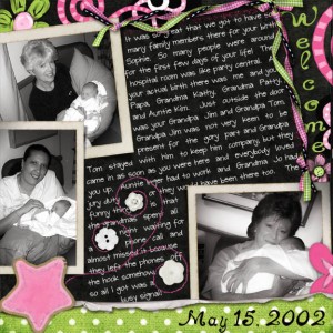 Welcome Sophia Page One