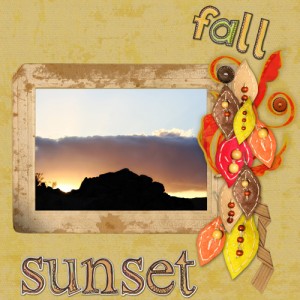 Fall Sunset