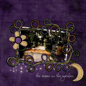 Moon in the garden