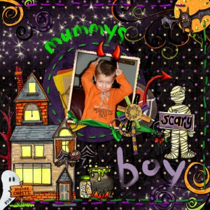 mummys scary boy