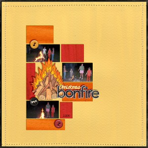 Christmas bonfire