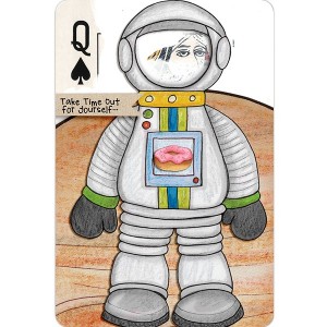 August - Altered Playing Card (Digital)