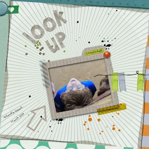 look up