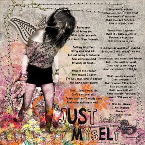 just being myself