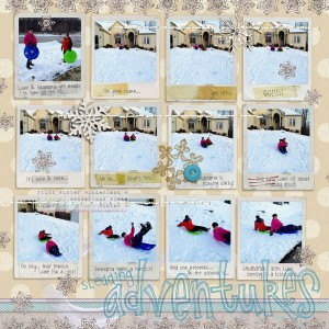 sledding adventures.