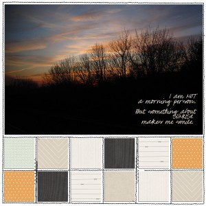 Sept Journaling: Sunrise
