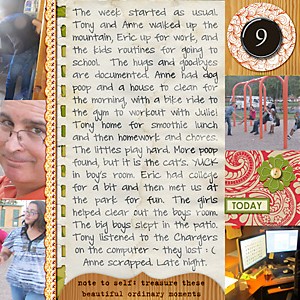 double page week in the life pg 5 and 6