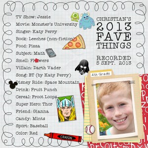 Favorites 2013