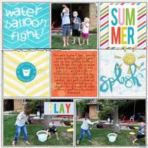 water balloon fight