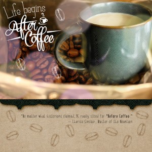 Before coffee