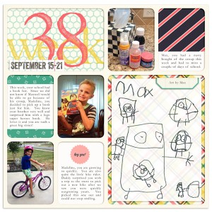Project Life 2013 Week 38 (Left)