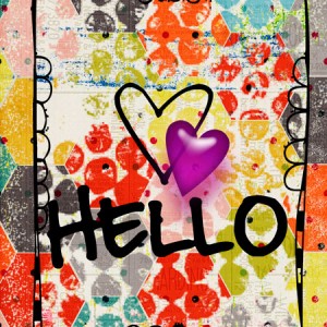 hello journal card