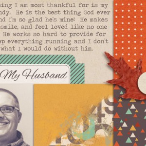Gratitude Journal Mini Album Page 2