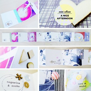 a nice afternoon {mini album} - inside pages
