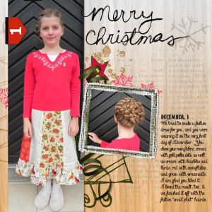 Christmas hairdo