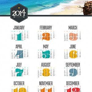 2014 8.5 x 11 Calendar