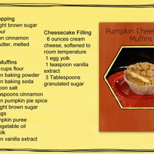 Pumpkin Cheesecake Muffins