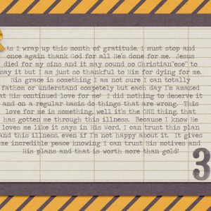 Gratitude Journal Mini Album Page 30