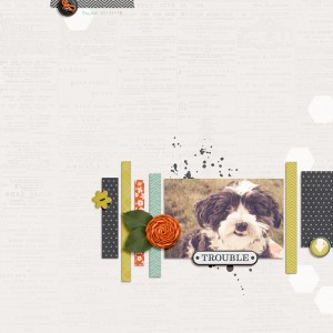 Dec Scraplift Challenge - Trouble!  :)