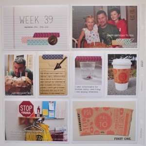 Project Life - Week 39 - Left Side