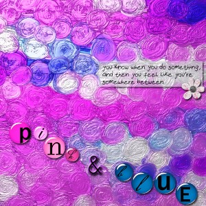 Between pink and blue