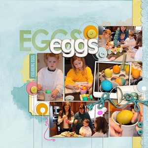 coloring eggs
