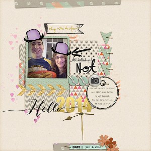 Day 3 Challenge - Brush Over Layers - Hello 2014