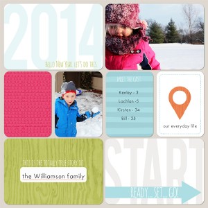 Project Life 2014 title page