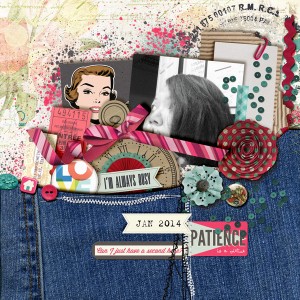 a pocket filled with....