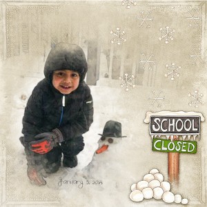 MOC 8 Photo Technique - watercolor (Snow Day)