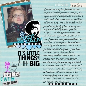Calm - One Little Word 2014
