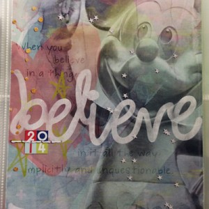 January Art Journal Challenge 1 - Printed