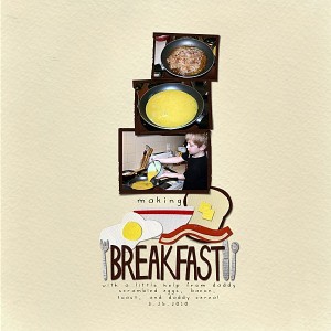 making breakfast