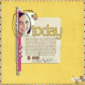 today, I am