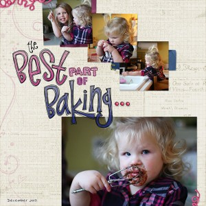 helping bake