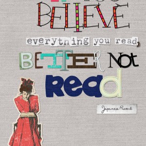 If you believe . . .