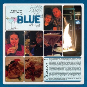 Project Life 2014: Dinner at Blue