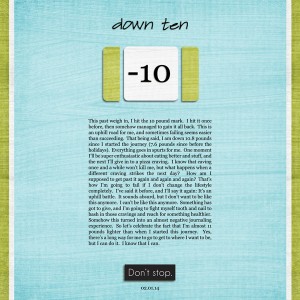 Weight Loss: Down Ten