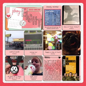 Project Life 2014: Week 8 (left)