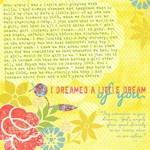 I dreamed a little dream of you