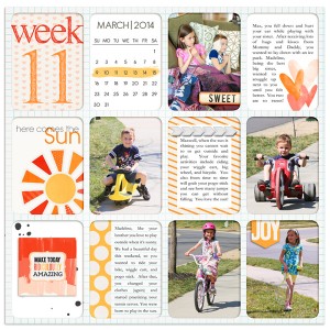 Project Life 2014 Week 11 (Left)