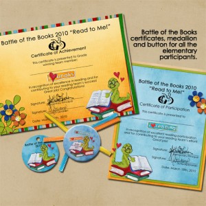Battle of the Books Certificates