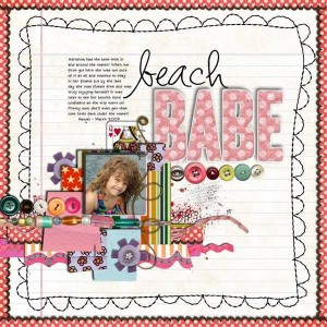 Beach Babe - Twisted Template challenge